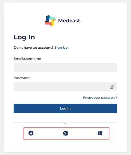 Medcast Login