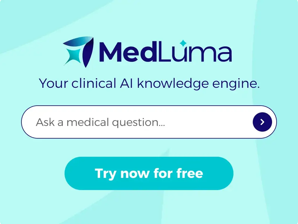 Meet MedLuma - your new AI clinical knowledge engine at point of care tile image